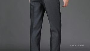 Spring and Autumn Mens Thick Dress Pants for Middle-aged and Elderly Straight-leg Loose Casual Pants High-waisted Suit Pants for Men Dads Pants