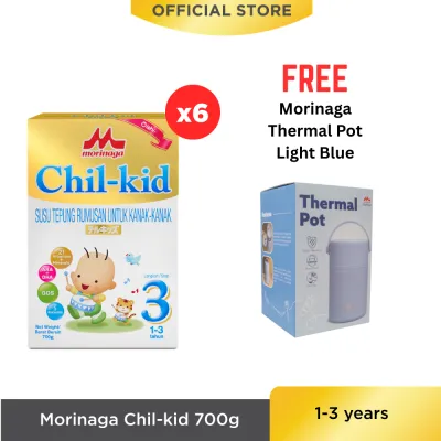 Morinaga Chil-kid Step 3 (No Sucrose) 6 boxes x 700g [Free 1 Morinaga Thermal Pot]