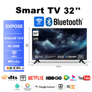 EXPOSE 43 inches Smart TV 4K UHD Flat Screen Smart Android TV 32 inches Bluetooth Google Smart TV Digital Televisions