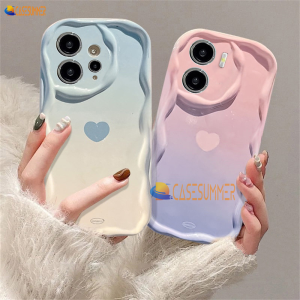 (Lokal Ready) Casesummer Casing hp Redmi 12 A2 A1 Redmi Note 12 Pro Redmi 10 2022 Redmi 9 12C 10C 9A 10A 9C Note10 5G 10s Note11 11s Note 8 Note 9s Note 10 Pro Ins Gradiasi Cinta Hati 3D Bergelombang Tepi Melengkung Candy Case