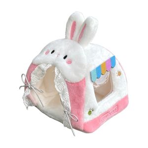 NOWNICE Soft Plush Plush Doll Tent Fluffy Texture Micro Scene Layout Dollhouse Tent Mini Pet Safe Material Desktop Decor Toy For Dolls