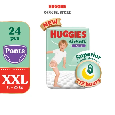 Huggies AirSoft Overnight Pants XXL- 24 pcs
