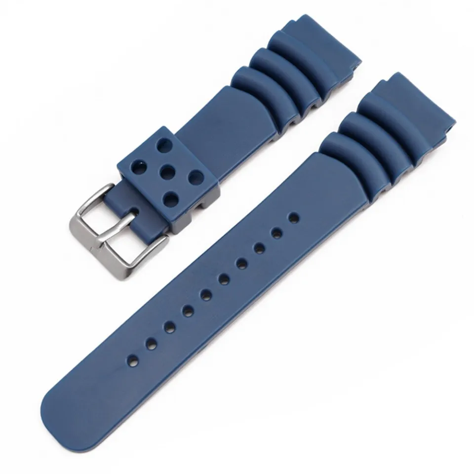 20mm 22mm 24mm Diving Rubber Watch Strap Waterproof Silicone Sport