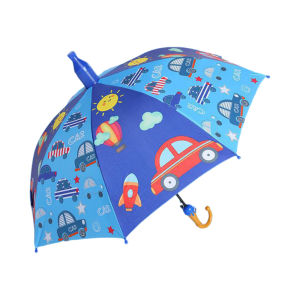 New Character Children Umbrella for Girls Boys with Cover Cartoon Design UV Protection Long Handle Cute Umbrella