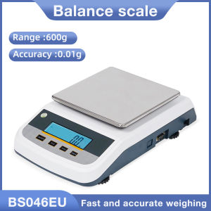 EU Plug Precision Electronic Balance Scale 600g/2000g 0.01g Electronic Scales for Laboratory Medicinal Materials Jewelry Scale