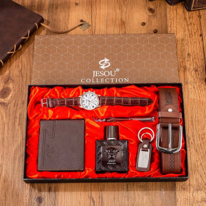 WITH VIDEO [Msia Stock] 6 Item Gift Set For Men Perfect Gift Buat Hantaran Kahwin Kulit Halal Birthday Gift