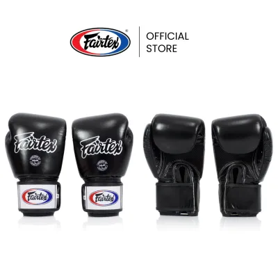 Fairtex นวมชกมวย BGV1 Breathable Tight-Fit นวยมวยหนังแท้ ทน เบา กระจายแรงกระแทกดี นวยต่อยมวยฝึกซ้อมหรือแข่งขัน