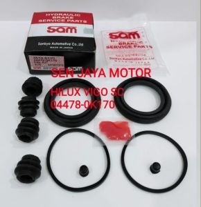 CALIPER KIT SAM KARET SEAL KIT REM CAKRAM DEPAN INNOVA HILUX SC SINGLE CABIN 04478-0K170