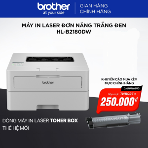 Máy in laser đơn năng trắng đen HL-B2180DW - Hàng chính hãng Brother