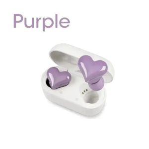New Heart Shaped Wireless Design Girls In Ear Wireless Bluetooth Earphones Cute And Fashionable Pigfly