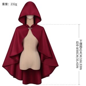 cung cấp nhiều lựa chọn về màu sắc cho áo choàng có mũ và dây buộc kiểu thời trung cổ áo choàng Halloween trang phục biểu diễn sân khấu cổ điển dài.