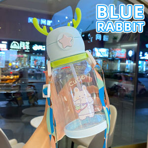 Baby Straw Cup For Kids Water Bottle Feeding Bottle 600ML Water Tumbler Drinking Bottle For Baby