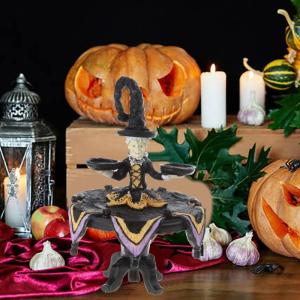 Halloween Witch Display Stand Tray Witch Bowl Holder Resin Witch Tabletop Server Stroage Rack Witch Decorations