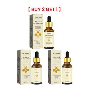 Jaysuing Advanced Bee Venom Serum Wrinkles Removal Anti Aging Firming Lifting Forehead Eye Fine Lines Whitening Moisturizing Brighten Multi Peptide Hyaluronic Acid Restorative Hydrate Dry Skin Dull Face Skin Care 15ml