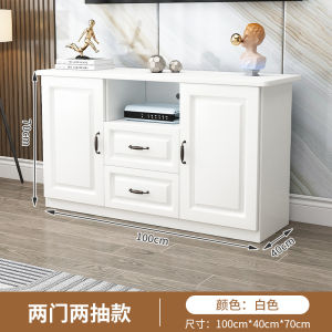 Solid wood TV cabinet modern simple small household living room new home bedroom storage multifunctional high cabinet