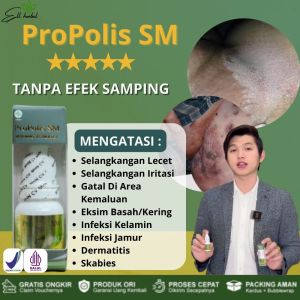Propolis Obat Selangkangan Lecet Selangkangan Iritasi Gatal Di Area Kemaluan Eksim Basah/Kering Infeksi Kelamin Infeksi Jamur Dermatitis Skabies ASLI