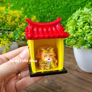 Combo Miếu Thần tài + lư +mâm cúng + tặng kèm 10 nhang