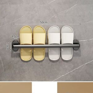 Giá Treo Dép Đi Trong Nhà Tiện Lợi Giá Treo Khăn Không Cần Khoan-HAUSE