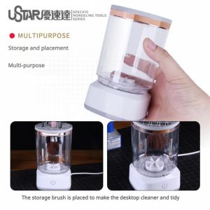 🇸🇬 Electric Brush Cleaning Machine by USTAR UA-90931 – Auto Paint Brush Washer for Model & Gundam