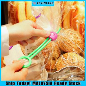 1pc Food Storage Sealer Multifunction Tightening Press Cable Tie Easy Carry Storage Accessories Kitchen Bread Multipurpose Food Sealing Clip