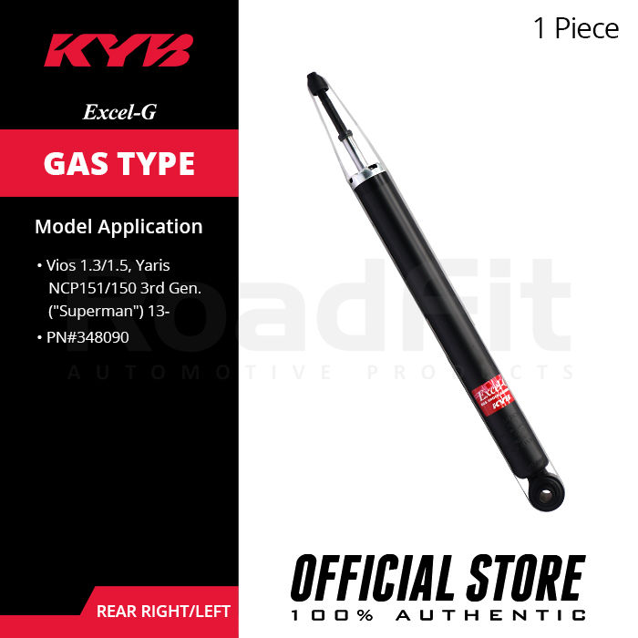 Roadfit KYB Excel-G Gas Shock Absorbers for Toyota Vios 1.3/1.5 ...