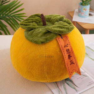 OHHDEER 30cm Soft Persimmon Fruit Plush Toy Stuffed Plushie Peluce Car Seat Comfort New Year Pillow