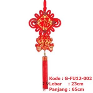 Gantungan Dekorasi Dinding Sincia Imlek CNY Tahun 2026 Rezeki Motif FU / HOK