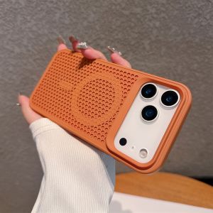 เคสพลาสติกแข็งระบายอากาศได้สำหรับ Apple iPhone 17 Pro เคสครอบโทรศัพท์แบบรังผึ้ง