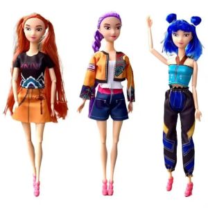 Kpop Demon Hunters Action Figure Toy 30cm Movable Joint Rumi Mira Zoey Figure Vinyl Toy DIY Fashion Dolls K Pop Demon Hunters For Fans Gift