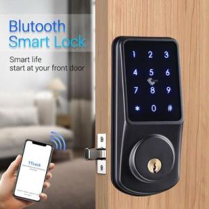 RAYKUBE Waterproof Outdoor door Tuya Wifi Digital Keyless Smart Electronic Door Locks Keypad Home Smart Deadbolt Lock