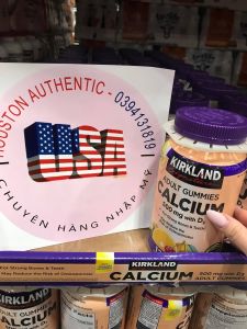 [ ĐỦ BILL STORE + AIR] Kẹo dẻo Canxi Kirkland Signature Adult Gummies Calcium 500mg D3 – 120 viên _ Live mua hàng tại Mỹ