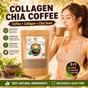 BUY 1 FREE 1 Collagen Chia Slimming Coffee Official Rosmar Collagen and Glutathione FDA Approved 500g