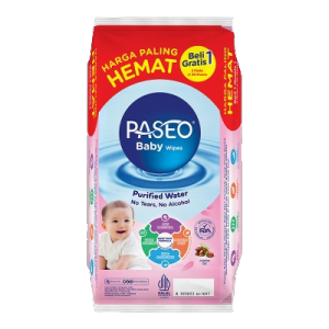 Tissue Basah Baby Wipes Paseo 50 sheets Tisu Basah Bayi Jojoba