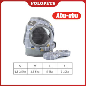 FOLOPETS Harness Rompi Reflective Soft + Leash Lead Tali Kucing Harness Anjing Kucing Tail Tuntun Kucing Tali Rompi Baju Kucing Cat Leash Dog Leash