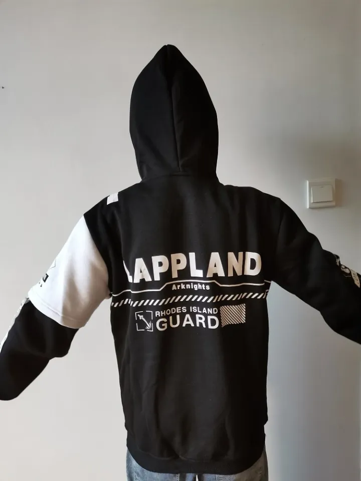 ERT Game Arknights Rhodes Island zipper Hoodie Guard Lappland