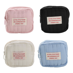 Travel Makeup Bag Aesthetic Cosmetic Bag Change Purse Korean Styles Toiletry Bag Skincare Organisers Small Zippers Bag