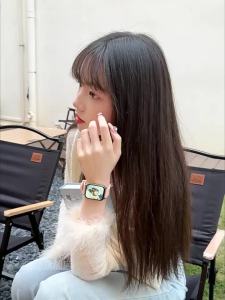 Womens Smart Watch Suitable for Oppo iPhone Multi-Function Phone Call Sports Bracelet㏇0708