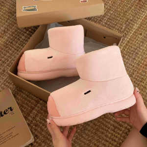 XIXITIAO Cute Capybara ins Fashion Mid-Calf Cotton Boots Thick Sole Women Outdoor Cartoon Warm Snow Boots Winter