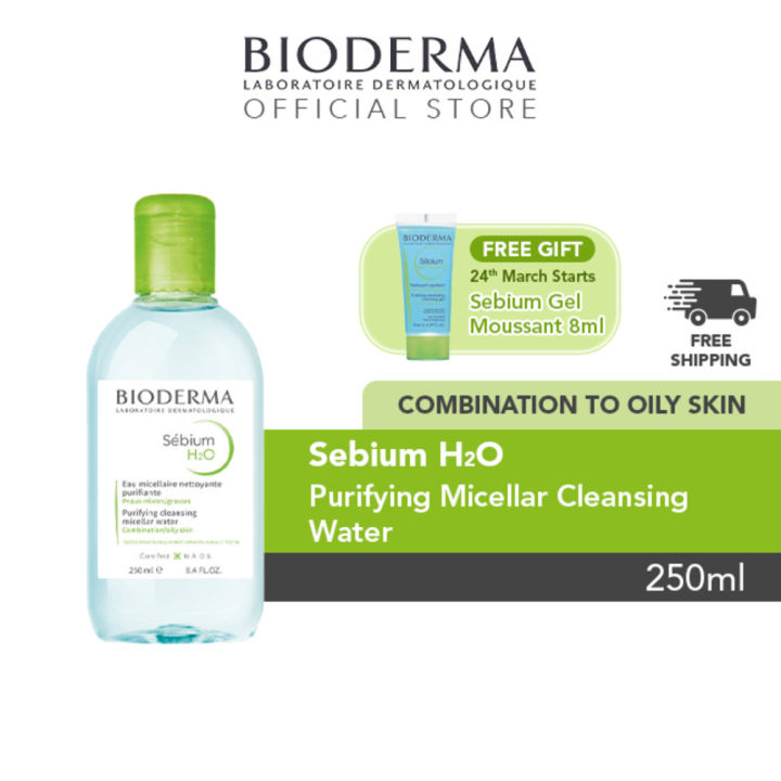 Bioderma Official Store Sebium H2O Purifying Micellar Water Facial Non ...
