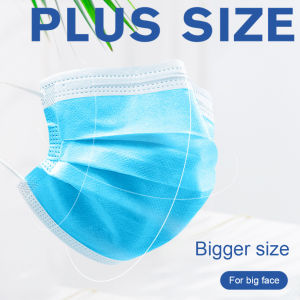 Hourser 10Pcs Large Mask for Big Face Special 3d Stereo Adult Plus Size mask white/black/blue