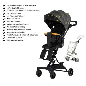 HAPYEE FlyBB Stroller Bayi Multifungsi Lipat Ringan - Cocok untuk Newborn hingga 5 Tahun