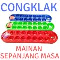 Mainan tradisional mainan congklak+biji mainan papan congklak n biji. 