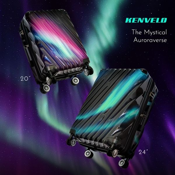 Kenvelo Auroraverse 20"+24" Expandable Luggage Set