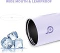 BOTTLE BOTTLE Kids Water Bottles 12 oz Insulated Water Bottles for School with Leak Proof Lid Double Wall Vacuum Stainless Steel Cup Keep Hot and Cold for Boys Girls Travel purple. 