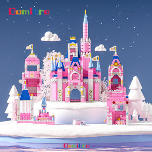 1000Pcs Mainan Bricks Kastil Seri Putri Edukasi Mainan Anak Hadiah Ulang Tahun Mainan Anak Perempuan