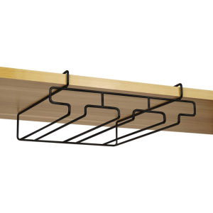 ZYJC MALL Kitchen Decorative Organizer Goblet Storage Shelf Cabinet Cup Hanger Wine Glass Rack Stemware Holder Hanging Rack