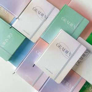 Sổ tay a5 sổ tay ghi chép ruột kẻ ngang grid dotgrid làm bullet journal Crabit - Gradient