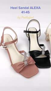 Premium Prettyfeet ALEXA Plus Size Strappy Heels Women Shoes - Kasut Tumit Tinggi Wanita - Heels For Plus Size- Size 41-45