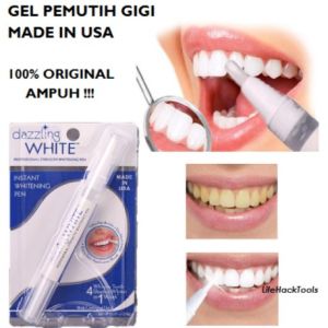 PROMO!! Pemutih gigi instan - PEMUTIH GIGI DAZZLING WHITE INSTANT TEETH WHITENING GEL PEN VENEER ARTIS - Pemutih Gigi Permanen Whitening Gigi Putih Gigi Bening Bebas Senyum Gigi Indah - gigi bersih bebas karang gigi - pemutih gigi