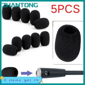 ZHANTONG 5PCS Mic Microphone Windscreen Soft Foam Pad Mic Cover Holder Sponge Skin